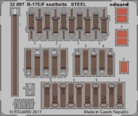 Eduard 32897 B-17E/F seatbelts STEEL 1/32 HKM