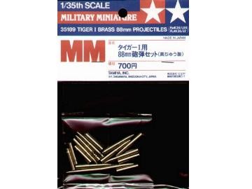 Tamiya 35189 88мм снаряды и гильзы из бронзы для TIGER I (35017, 35146) 1/35