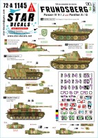 Star Decals 72-A1145 Frundsberg # 3.10. SS-Panzer Division.Pz.Kpfw.IV Ausf.H / J, and Panther Ausf.A / G 1/72