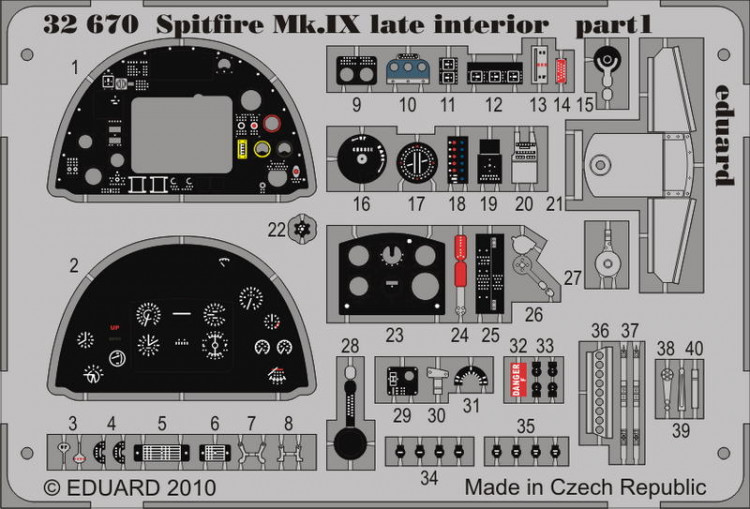 Eduard 32670 Spitfire Mk.IX late interior S.A. TAM