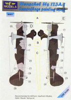 Lf Model M4851 Mask Henschel Hs 123A-1 Camouflage painting 1/48