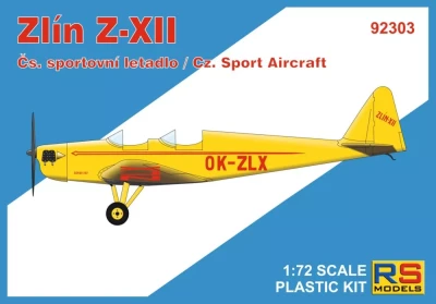 Rs Model 92303 Zlin Z-XII Czechosl. Sport Aircraft (4x camo) 1/72