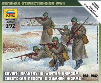 Звезда 6197 Советская пехота в зимней форме 1/72