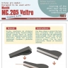 Peewit P75017 Wheel bay cover for MC.205 Veltro (ITAL) 1/72