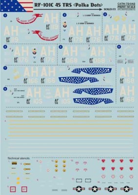 Print Scale 72-042 RF-101C 1/72
