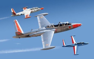 Kinetic K48051 FOUGA CM.170 Magister (Pack of 2 Kits) Airplane 1/48