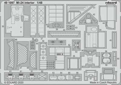 Eduard 491097 SET Mi-24 interior (ZVE)