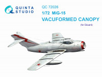 Quinta studio QC72026 МиГ-15 (для модели Eduard) Набор остекления для модели 1/72