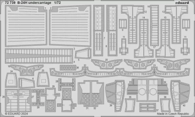 Eduard 72739 SET B-24H undercarriage (AIRF) SET 1/72