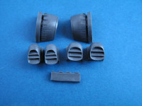 Pavla Models U72-118 Sea Harrier FSR.1 engine air intakes and exhaust nozzles for Airfix 1:72