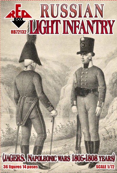 Red Box 72132 Napoleonic Russian Light Infantry (J&deg;gers) 1803-1807 1/72