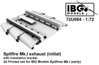 IBG U7284 Spitfire Mk.I exhaust (init.) w/ inst.bracket 1/72