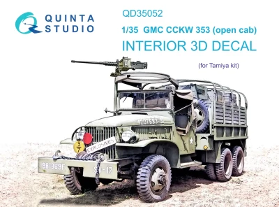 Quinta studio QD35052 GMC CCKW 353 (open cab) (Tamiya) 1/35