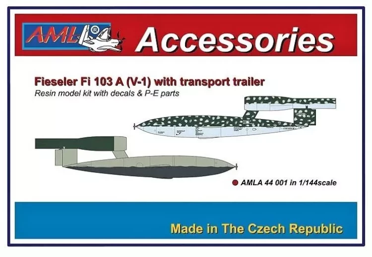 AML AMLA44001 Fieseler Fi 103 A (V-1) w/ transport trailer 1/144