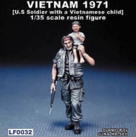 Condor F-350118 Солдат армии США с ребенком на плече, Вьетнам 1:35