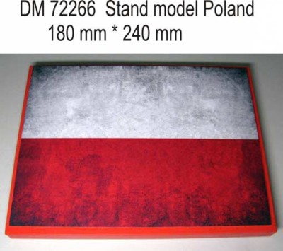 Dan Models 72266 подставка для модели ( тема Польша - подложка фото флага .) размер 180мм*240мм (вес850 грамм) 1/72 1/48