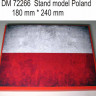 Dan Models 72266 подставка для модели ( тема Польша - подложка фото флага .) размер 180мм*240мм (вес850 грамм) 1/72 1/48