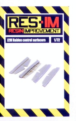 Res-Im 7256 Mitsubishi J2M Raiden control surfaces (HAS) 1/72