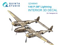 Quinta studio QD48640 P-38F Lightning (Hasegawa) 1/48