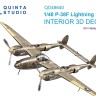 Quinta studio QD48640 P-38F Lightning (Hasegawa) 1/48
