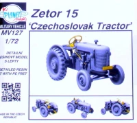 Planet Models MV72127 Zetor 15 'Czechoslovak Tractor' (resin kit) 1/72