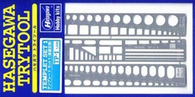 Hasegawa 71101 Набор шаблонов №1  прямые линии TEMPLATE SET 1 STRAIGHT LINE