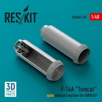 Reskit U48370 F-14A 'Tomcat' open exhaust nozzles (GWH) 1/48