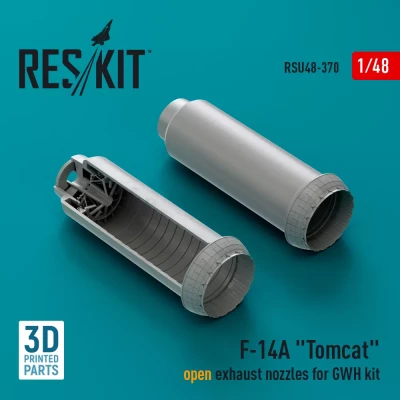 Reskit U48370 F-14A 'Tomcat' open exhaust nozzles (GWH) 1/48