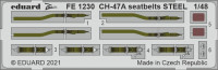 Eduard FE1230 CH-47A seatbelts STEEL (HOBBYB) 1/48
