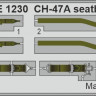 Eduard FE1230 CH-47A seatbelts STEEL (HOBBYB) 1/48