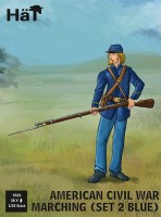HAT 9335 ACW Marching set 2 moulded in Dark blue color like ACW Union army 1/32
