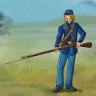 HAT 9335 ACW Marching set 2 moulded in Dark blue color like ACW Union army 1/32