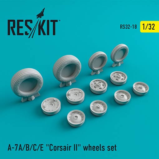 Reskit RS32-0018 A-7 Corsair II A/B/C/E wheels set 1/32