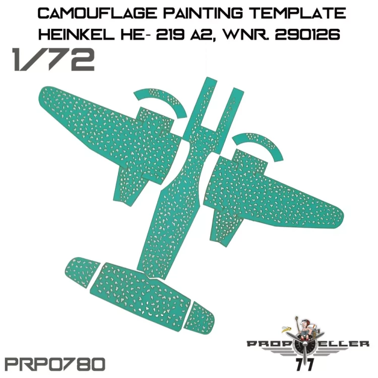 77 Propeller 77PRP080 Heinkel He-219 A2 Camo paint.templates Vol.2 1/72