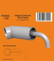 CMK P35032 Hetzer Exhaust - final type (ACAD) 3D-Print 1/35