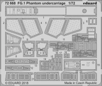 Eduard 72668 SET FG.1 Phantom undercarriage (AIRF) 1/72