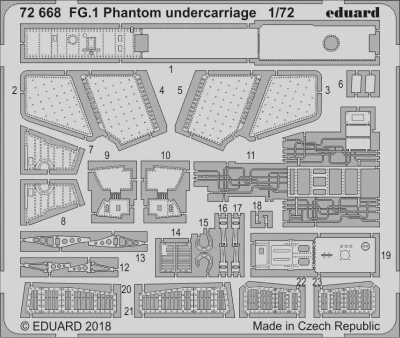 Eduard 72668 SET FG.1 Phantom undercarriage (AIRF) 1/72