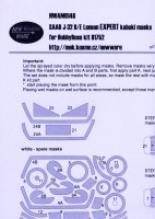 New Ware NWA-M0146 Mask SAAB J-32 B/E Lansen EXPERT (HOBBY81752) 1/48