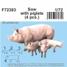 CMK F72393 Sow with piglets (4 pcs.) 1/72