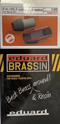 Eduard 648797 BRASSIN F/A-18E,F exh.nozzles PRINT (MENG) 1/48