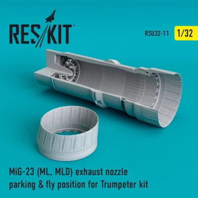 Reskit RSU32-0011 MiG-23 (ML,MLD) exh.nozzle parking&amp;fly posit. 1/32