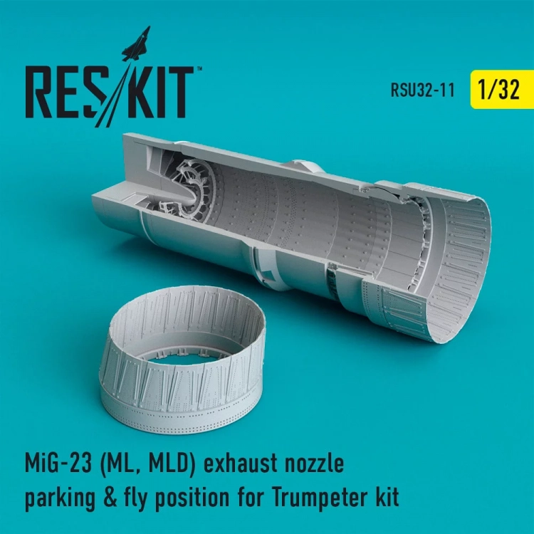 Reskit RSU32-0011 MiG-23 (ML,MLD) exh.nozzle parking&fly posit. 1/32
