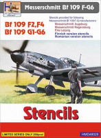 Hm Decals HMD-48029 1/48 Stencils Messerschmitt BF 109 F-G6