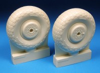Barracuda Studios BCR24281 de Havilland Mosquito Late Main wheels (designed to be used with Airfix kits) 1/24