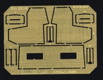 Extratexh EXTEV3532 Set SdKfz.10/5 Driver cab armour plates (ITAL) 1:35