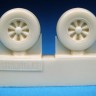 Barracuda Studios BCR72103 Vought Corsair, Grumman Hellcat Wheels - Stamped Hub (For all Corsair and Hellcat kits) 1/72