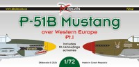 Dk Decals 72142 P-51B Mustang over Western Europe (10x camo) 1/72