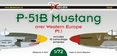 Dk Decals 72142 P-51B Mustang over Western Europe (10x camo) 1/72