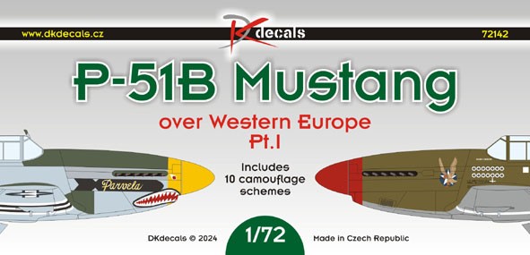 Dk Decals 72142 P-51B Mustang over Western Europe (10x camo) 1/72