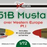 Dk Decals 72142 P-51B Mustang over Western Europe (10x camo) 1/72
